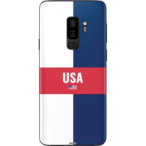 USA Flag Color Block Galaxy S9 Plus Skin