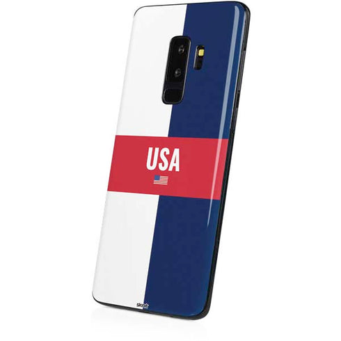 USA Flag Color Block Galaxy S9 Plus Skin