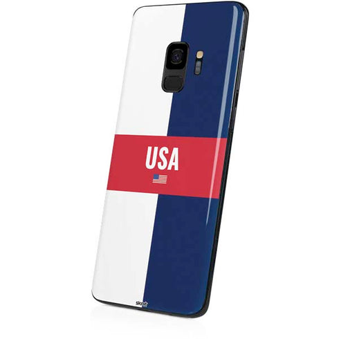 USA Flag Color Block Galaxy S9 Skin