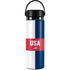 USA Flag Color Block Hydro Flask 20oz Wide Mouth Skin