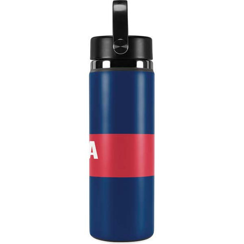 USA Flag Color Block Hydro Flask 20oz Wide Mouth Skin