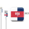 USA Flag Color Block iPad Charger (10W USB) Skin