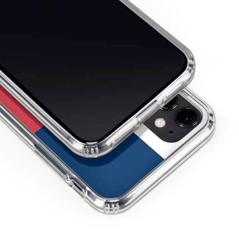 USA Flag Color Block iPhone 11 Clear Case