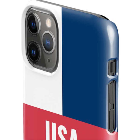 USA Flag Color Block iPhone 11 Pro Lite Case