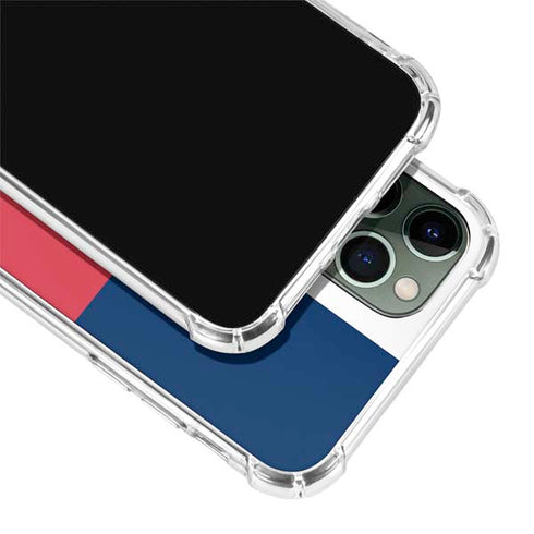 USA Flag Color Block iPhone 11 Pro Max Clear Case