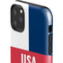 USA Flag Color Block iPhone 11 Pro Max Impact Case