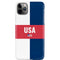 USA Flag Color Block iPhone 11 Pro Max Lite Case