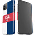 USA Flag Color Block iPhone 11 Pro Max Lite Case