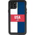 USA Flag Color Block iPhone 11 Pro Max Waterproof Case