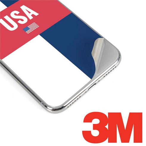 USA Flag Color Block iPhone 11 Pro Skin