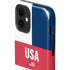 USA Flag Color Block iPhone 12 Mini Impact Case