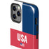 USA Flag Color Block iPhone 12 Pro Max Impact Case