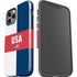 USA Flag Color Block iPhone 12 Pro Max Impact Case