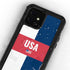 USA Flag Color Block iPhone 12 Waterproof Case