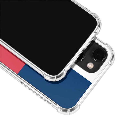 USA Flag Color Block iPhone 13 Clear Case