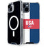 USA Flag Color Block iPhone 13 MagSafe Case