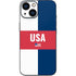 USA Flag Color Block iPhone 13 Mini Skin