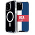 USA Flag Color Block iPhone 13 Pro Max MagSafe Case