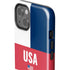 USA Flag Color Block iPhone 14 Plus Impact Case