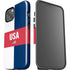 USA Flag Color Block iPhone 14 Plus Impact Case