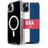 USA Flag Color Block iPhone 14 MagSafe Case