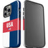 USA Flag Color Block iPhone 15 Pro Impact Case