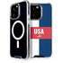 USA Flag Color Block iPhone 15 Pro MagSafe Case