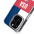 USA Flag Color Block iPhone 15 Pro Max MagSafe Case