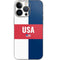 USA Flag Color Block iPhone 14 Pro Skin