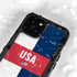 USA Flag Color Block iPhone 15 Waterproof Case