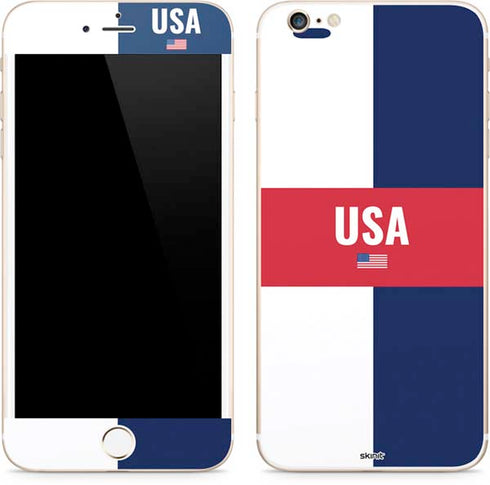 USA Flag Color Block iPhone 6/6s Plus Skin