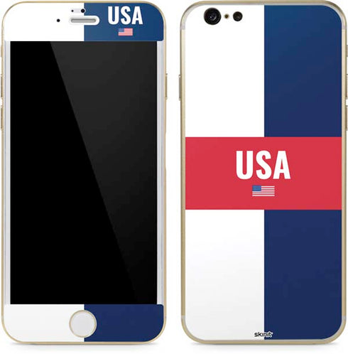 USA Flag Color Block iPhone 6/6s Skin