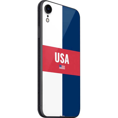 USA Flag Color Block iPhone SE (2nd & 3rd Gen) Skin