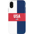 USA Flag Color Block iPhone XR Pro Case