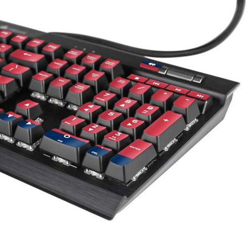 USA Flag Color Block K95 RGB PLATINUM Mechanical Gaming Keyboard Skin