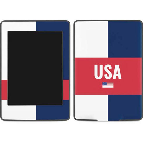 USA Flag Color Block Amazon Kindle Skin