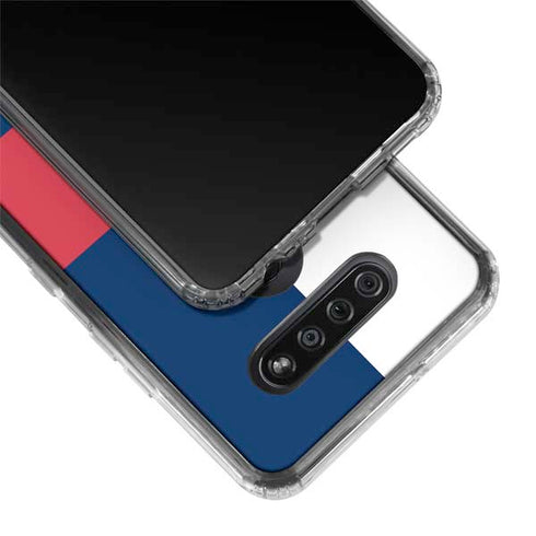USA Flag Color Block LG K51/Q51 Clear Case