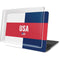 USA Flag Color Block MacBook Pro 16in (2019-20) Case plus Skin