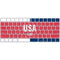 USA Flag Color Block Magic Keyboard Skin