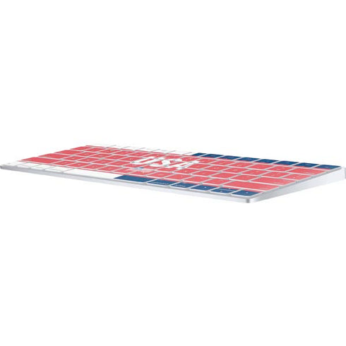 USA Flag Color Block Magic Keyboard Skin