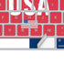 USA Flag Color Block Magic Keyboard Skin