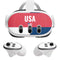 USA Flag Color Block Meta Quest 3 Skin
