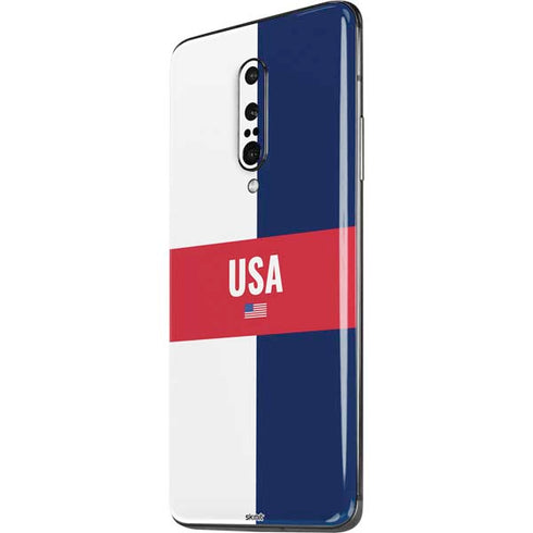 USA Flag Color Block OnePlus 7 Pro Skin