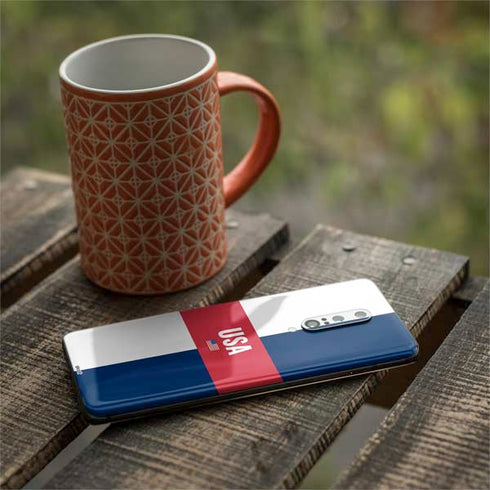 USA Flag Color Block OnePlus 7 Pro Skin