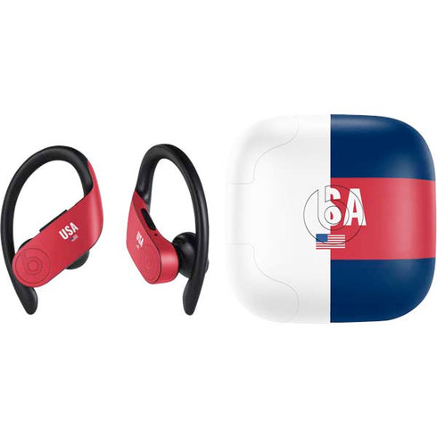 USA Flag Color Block PowerBeats Pro Skin