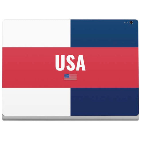 USA Flag Color Block Surface Book 2 13.5in Skin