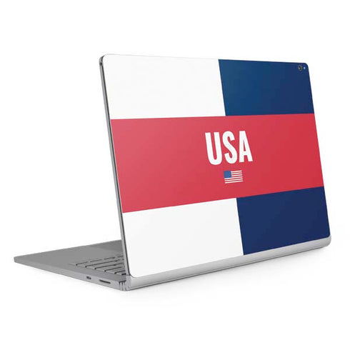 USA Flag Color Block Surface Book 2 15in Skin