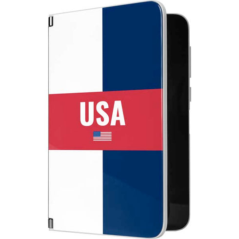 USA Flag Color Block Surface Duo Skin