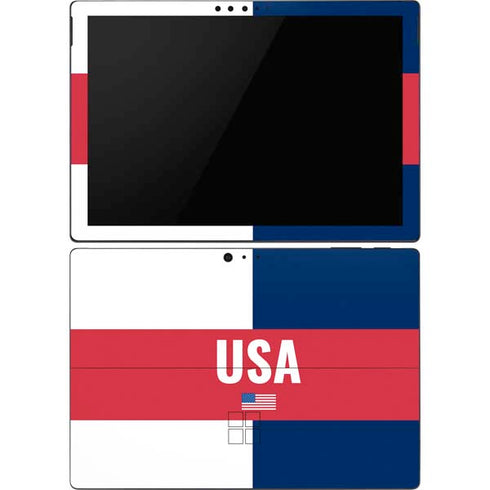 USA Flag Color Block Surface Pro 6 Skin