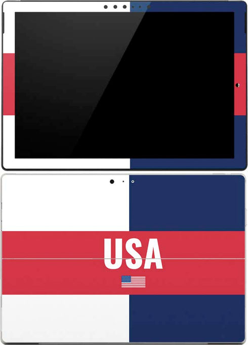 USA Flag Color Block Surface Pro (2017) Skin